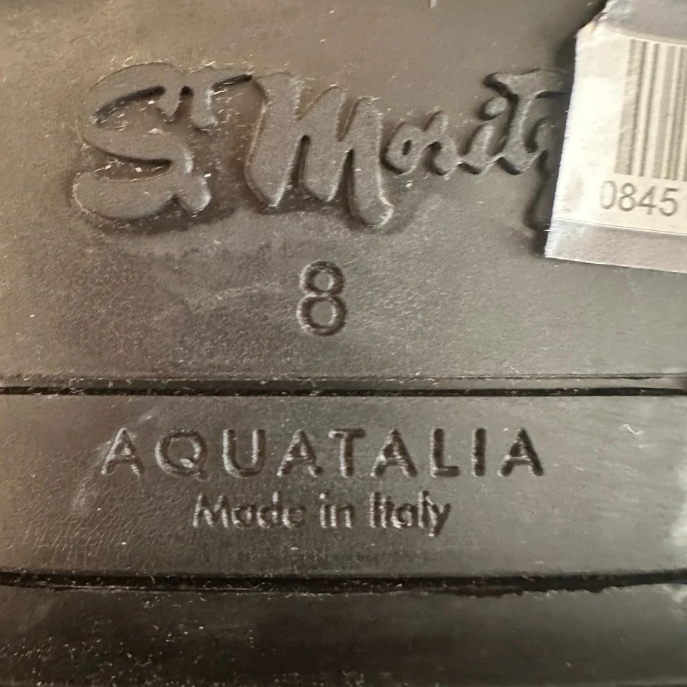 Aquatalia material below leathers